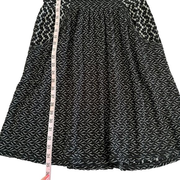 Anthropologie Saturday Sunday Black Print Textured Dress Women’s Size Small - Picture 5 of 7
